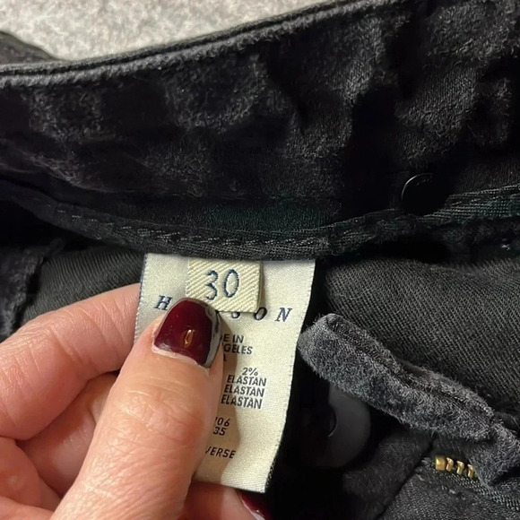 Hudson Straight Leg Premium Denim, Black Wash. - Picture 11 of 13